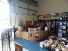 *U Shape Reception Counter in Light Beech Finish comprising of 6 Straight Desks - 1 Corner Unit &