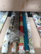 *5 Part Rolls of Assorted Patterned Fabric