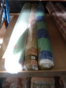 *3 Full Rolls of Patterned Fabric