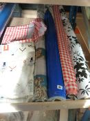 *4 Rolls of Patterned Oil Cloth & 2 Cut Lengths
