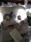 *3 Embroided Cushions & 4 Embroided Cushion Covers
