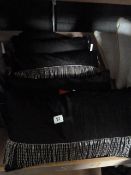 *4 Kylie Minogue At Home Cushions in Black with Beaded Tassels