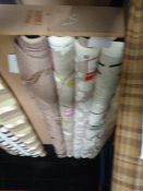*5 Part Rolls of Floral & other Fabric