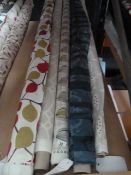 *5 Part Rolls of Assorted Patterned Fabric