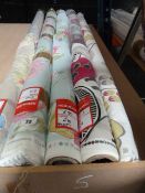*5 Part Rolls of Floral Fabric
