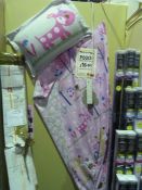 *Single Bedding Set and Assorted Fabric Samples