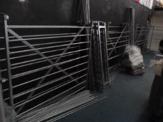 *Quantity of Silver Fabric Display Stands comprising of 20 Uprights and Relevant Bars