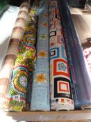 *5 Rolls of Patterned Oil Cloth