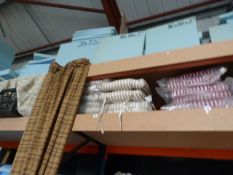 *9 Twin Packs of Filigree Beige & Cream Striped Seat Pads