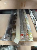 *6 Part Rolls of Assorted Patterned Fabric