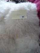*7 Cream Mongolian Fur Cushions