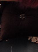 *4 Kylie Minogue At Home Chocolate Velvet Cushions