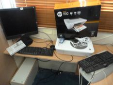*Sony Flat Screen Monitor with Dell Keyboard & Mouse with HP Printer