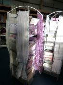 *Silver Curtain Display Stand containing Large Quantity of Filigree Panels