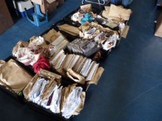 *12 Boxes Containing Assorted Fabric Samples