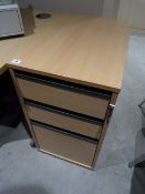 *Beech Stand Alone Drawer Pedestal