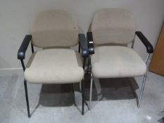 *Pair of Office Chairs (Oatmeal)