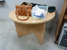 *'D' End Table in Light Oak Finish