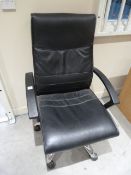 *Executive Swivel Chair on Chrome Frame - Charcoal