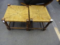 2 Seagrass Stools