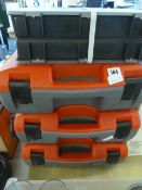 4 Plastic Tool Boxes