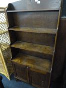Oak Waterfall Bookcase