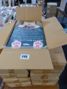 11 Boxes of Cat Plaques