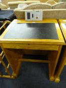 Solid Light Oak Council Voting Desk