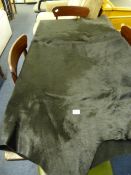 Black Cowhide Floor Rug