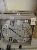 *5 Mulit Coloured Clocks