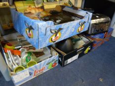 Electric 4 Slice Toaster - Mini Fridge & 4 Boxes of Bric-a-Brac