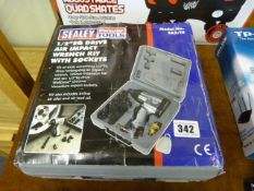 *Sealey Half Inch Square Drive Air Impact Wrench Kit with Sockets