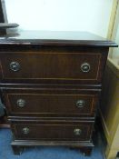 Mahogany Chest of 3 Drawers