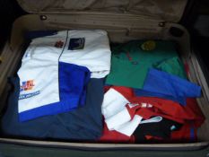 Case containing Football & Various other T-Shirts