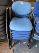 *5 Blue Reception Chairs