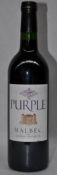 1 x Chateau Lagrezette Purple Malbec Red Wine - French Wine - 2011 - Bottle Size 75cl - Volume 13.5%