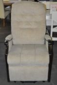 1 x Mahogany Framed Cintique Lift & Rise Power Recliner Chair – Ex Display – Dimensions :