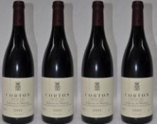 4 x Corton Grand Cru Bonneau Du Martray Red Wines - French Wine - Year 2003 - Bottle Size 75cl -