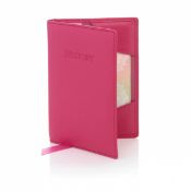 1 x Genuine Fine Leather Passport Cover by ICE London - EGW-6006-PK - Colour: Pink - Fits standard