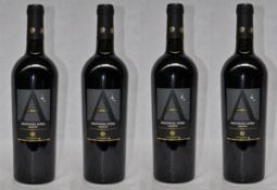 4 x Ampelo Malvasia Nera Salento  Luccarelli Red Wines - Italian Wine - Year 2011 - Bottle Size 75cl