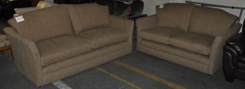 1 x Lomond 3+2 Gold Fabric Sofa Set By Wade Upholstery – Ex Display - 3 Seat Dimensions :
