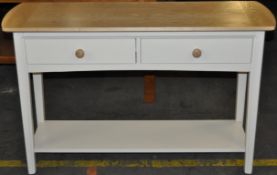 1 x Fryer Ash Wood Top Sideboard With 2 Drawer & Shelf - Stylish & Modern Design – Great Condition -