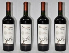4 x Caliterra Tributo Single Vineyard Carmenere Red Wines - Chile 2009 - Bottle Size 75cl - Volume