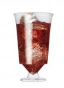 250 x Plastico Plastic Disposable Wine Glasses - Ref: CAT04 – Model: 605 – Flair Tumbler – New –