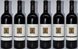 6 x Campredon Par Alain Chabanon Red Wine - French Wine - Year 2008 - Bottle Size 75cl - Volume 12.