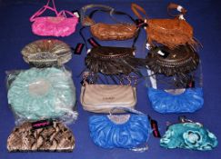 12 x Assorted Zandra Rhodes Bags -  Fantastic Selection  That May Include Production Samples &