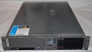 1 x HP Proliant DL380 G5 2U Rackmount File Server - Features 2 x 2ghz Quad Core Processors, 16gb
