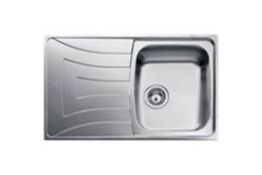 1 x Texina 45 Microtextured Stainless Steel Kitchen Sink Basin - Model 089095 - 860x500mm -