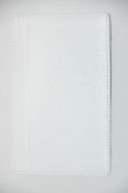 1 x Genuine Fine Leather Jotter by ICE London – EGW-6004-WH - Colour: White - Includes Note