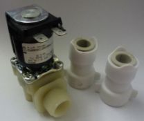 1 x A.u.K. Müller Straight Through Mains Water Valve - Product Code 1.010.126 / 70335 - 12vdc IP00
